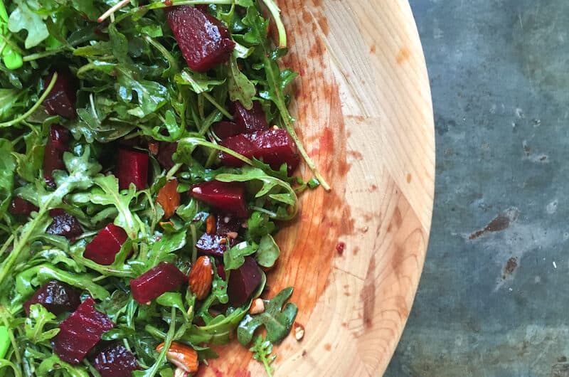 arugula-salad-with-roasted-beets-and-toasted-almonds