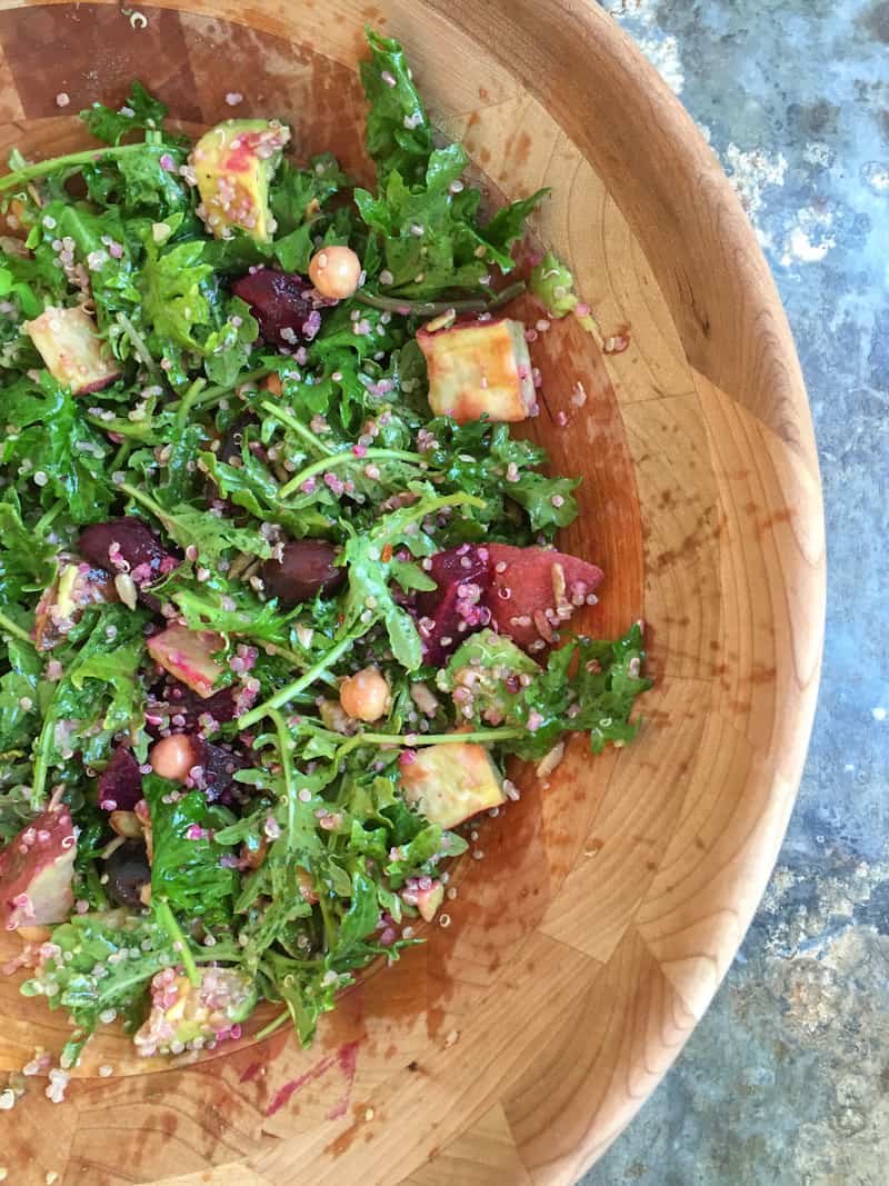 Kale salad with roasted beets