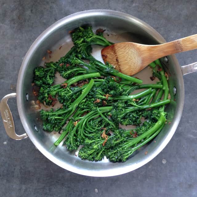 Broccoli rabe with shallots