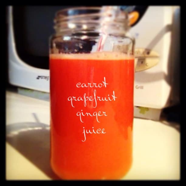 carrot grapefruit ginger juice reader photo