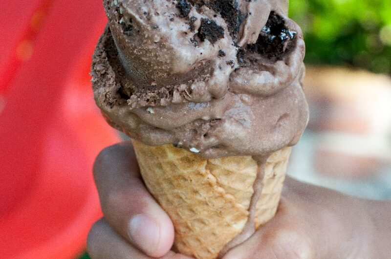 Chocolate Oreo ice cream