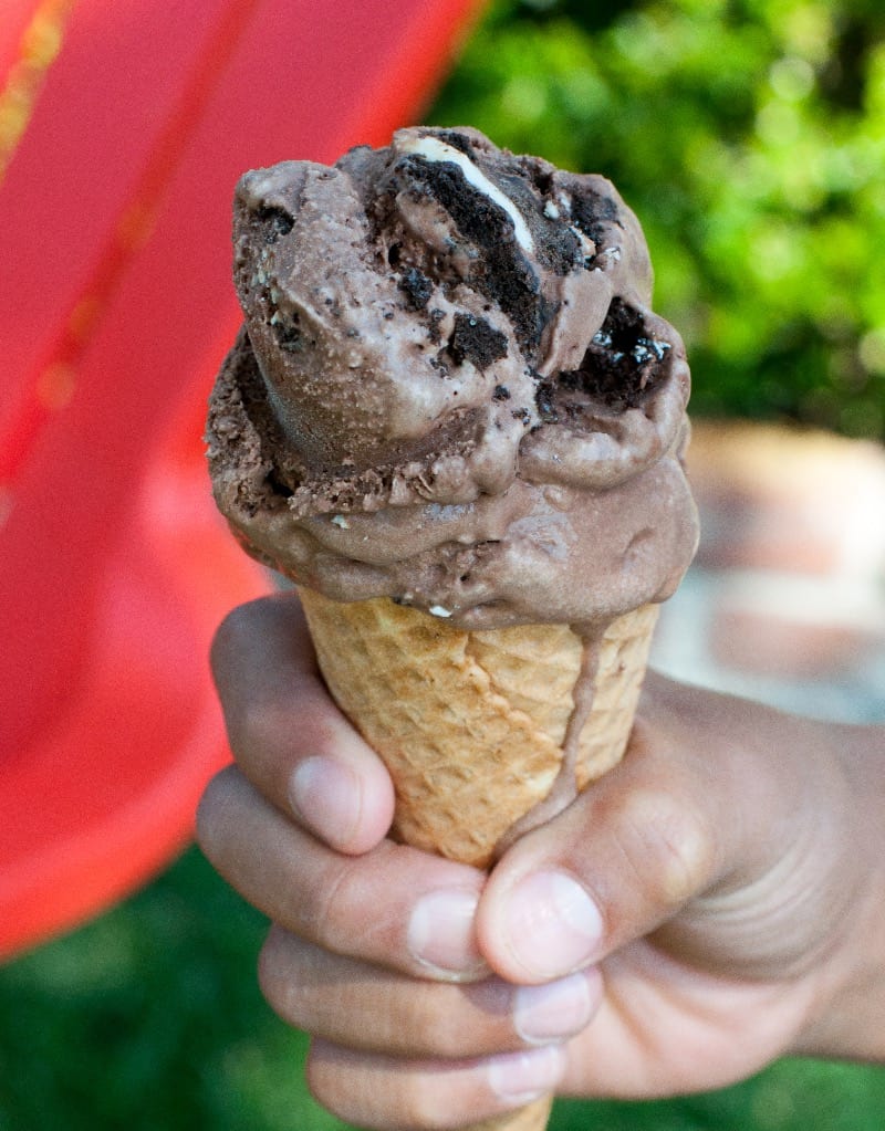 Chocolate Oreo ice cream
