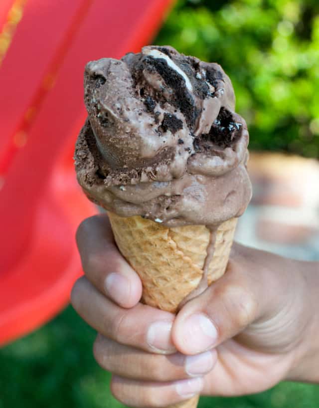 Chocolate oreo ice cream
