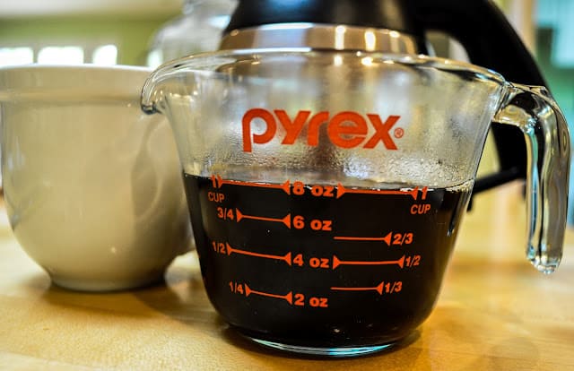 Measured coffee