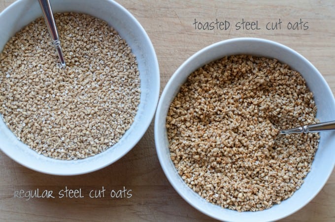 comparison of toasted oats to regular oats
