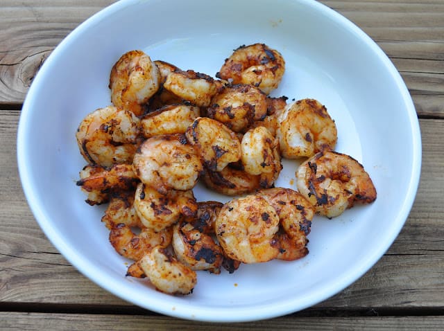 Cooked chipotle shrimp
