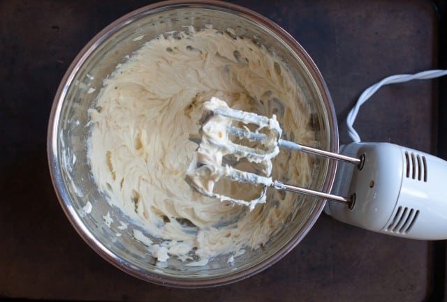 cream cheese and butter whipped together
