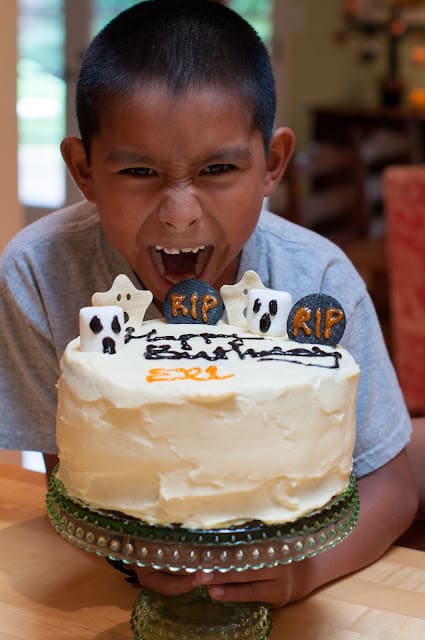 Eli with his birthday cake