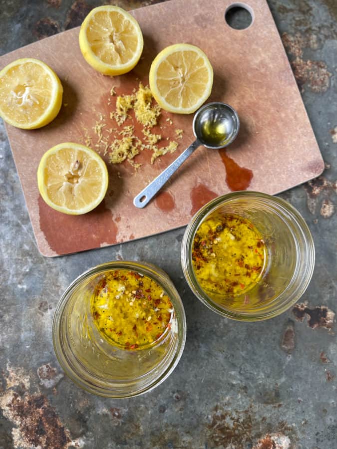 Lemons and zest on cutting board