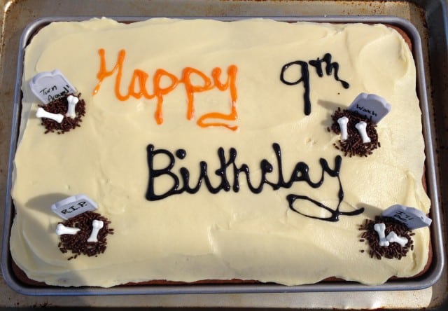 Happy 9th Birthday cake