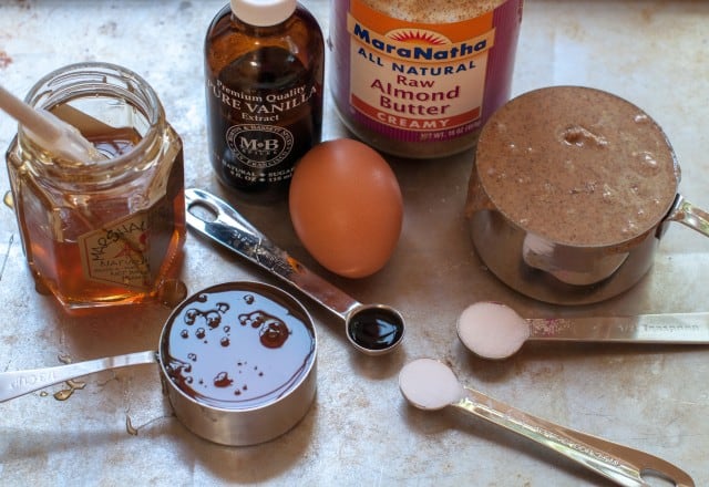 ingredients for almond butter brownies