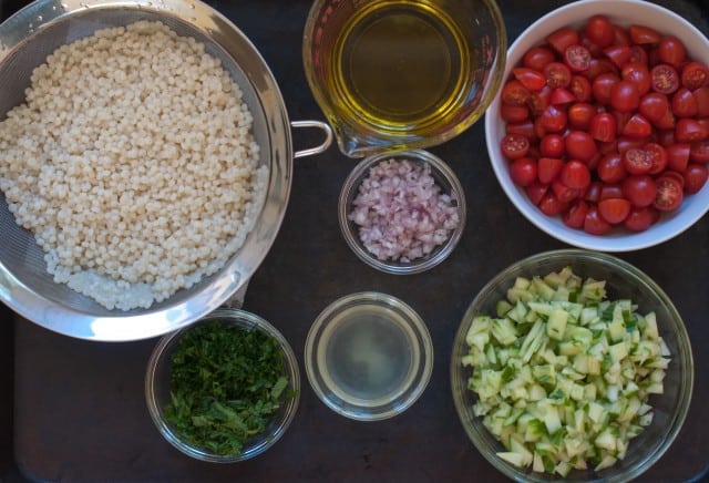 ingredients for israeli couscous salad