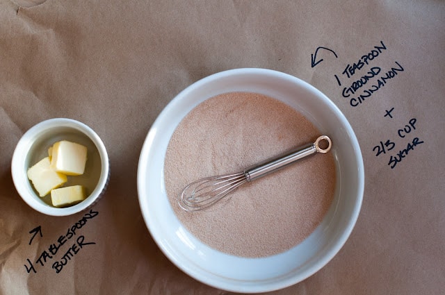 Cinnamon & sugar for popover coating