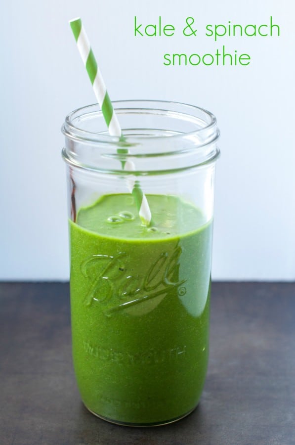 Kale and spinach smoothie
