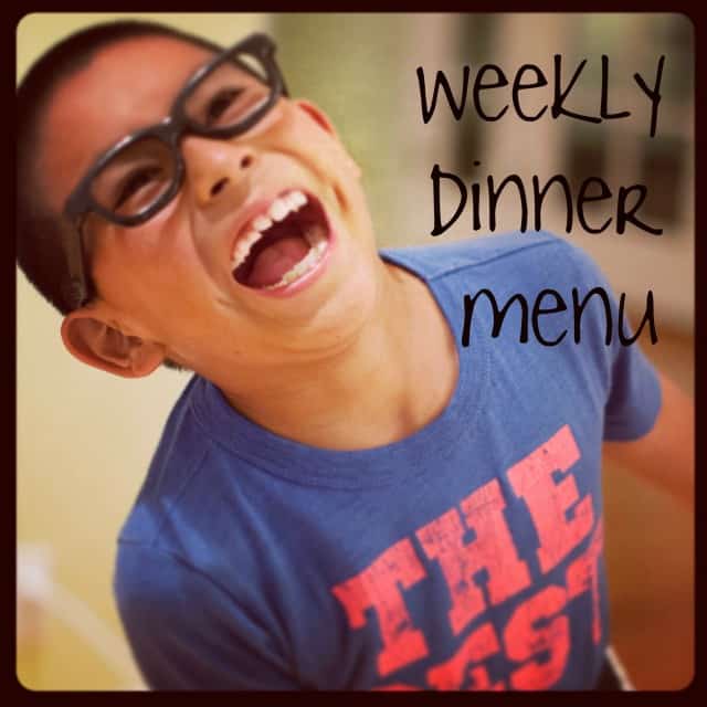 Marin Mama's weekly dinner menu - February 10th