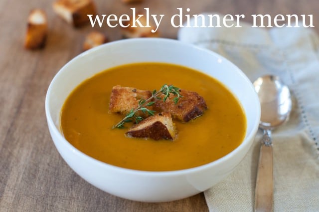 Marin Mama's weekly dinner menu - February 24th
