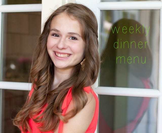 Marin Mama's weekly dinner menu for June 22nd