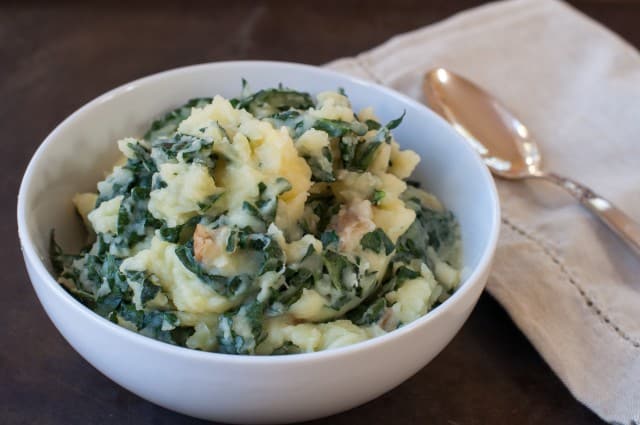 Mashed potatoes with kale