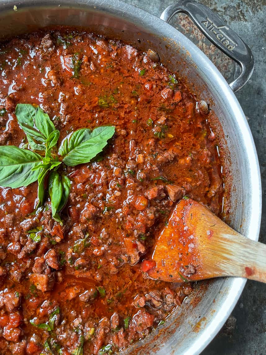 Meat lovers weeknight bolognese.