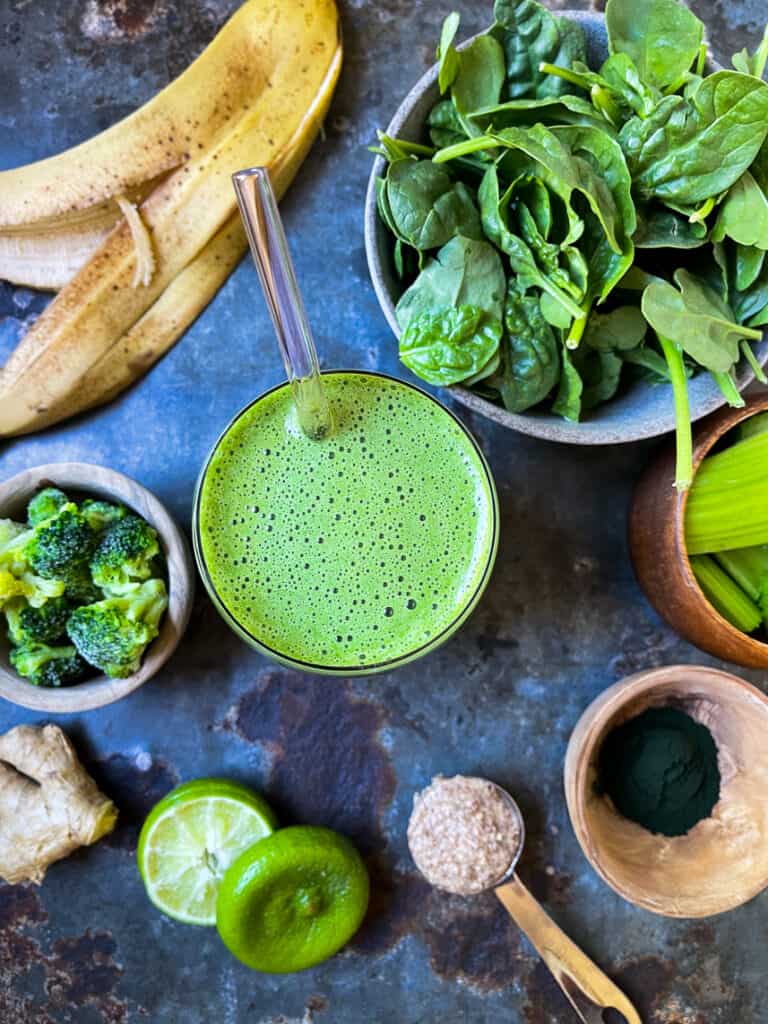 My favorite green ginger smoothie.