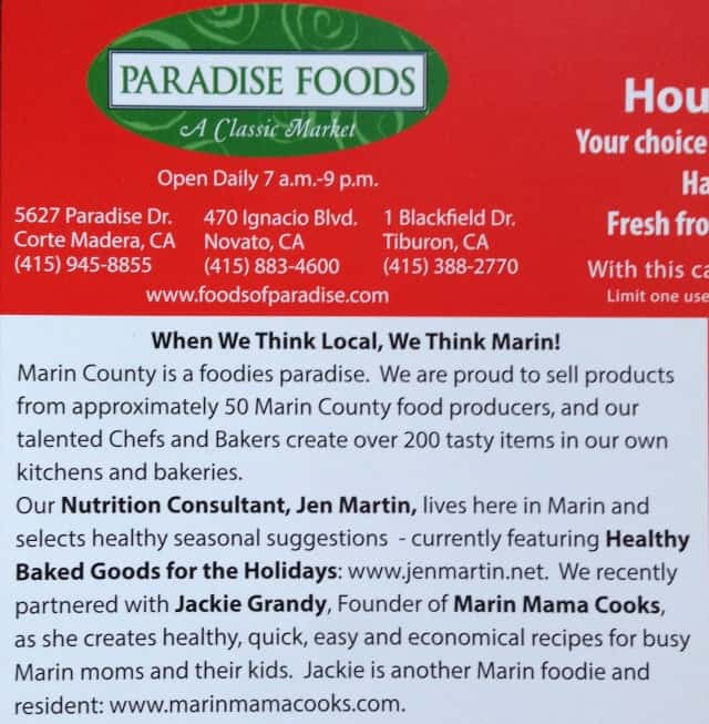 Paradise Foods ad
