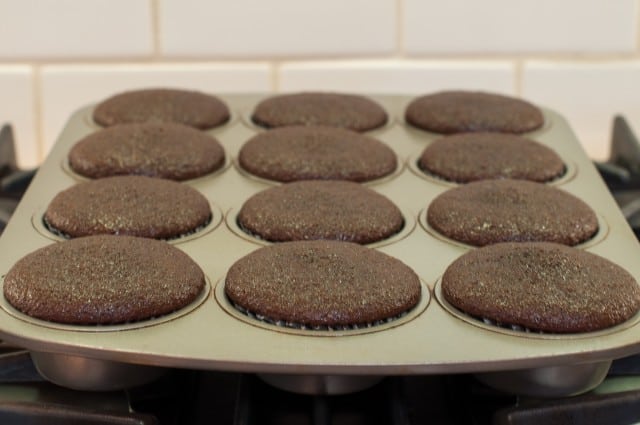 Perfectly baked chocolate cupcakes