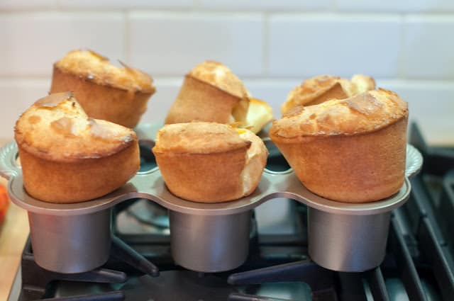 Popovers cooling on rack