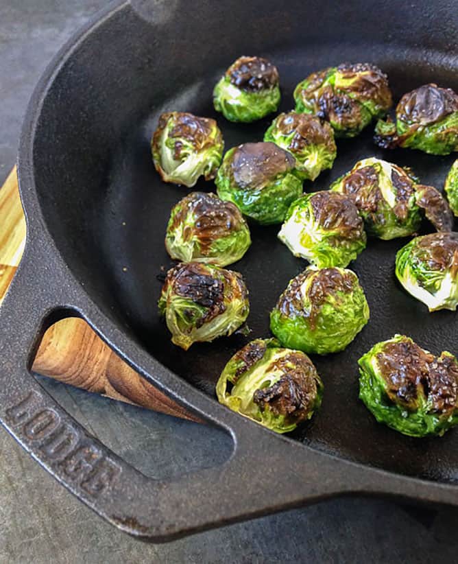 Quick and easy roasted brussels sprouts