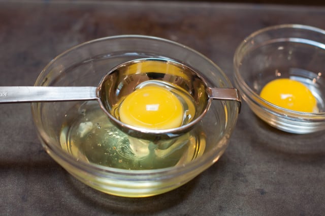 Separate egg yolks