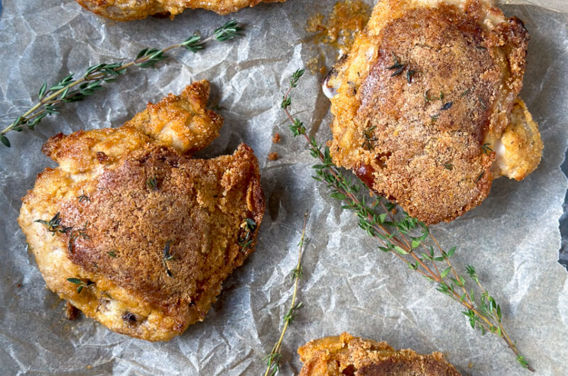 The best oven baked crispy chicken.