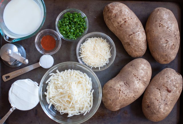 Twice baked potato ingredients