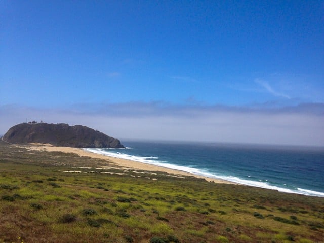View of California coast